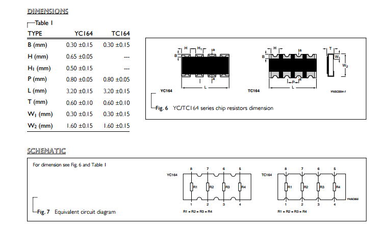Resistor Networks & Arrays Pack of 1000 TC124-JR-073K3L
